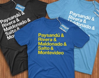 Maglia Uruguay Cities! Reppin&#39; Paysandu, Rivera, Maldonado, Salto e Montevideo!