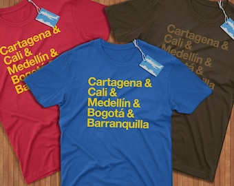 Maglia Colombia Cities! Reppin&#39; Cartagena, Cali, Medellín, Bogotá e Barranquilla!