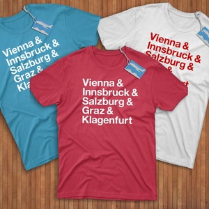 Austria Cities Shirt! Reppin&#39; Salzburg, Innsbruck, Vienna, Graz, & Klagenfurt!