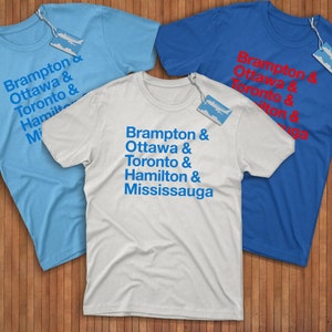 Ontario Cities Shirt! Reppin&#39; Brampton, Ottawa, Toronto, Hamilton, & Mississauga!