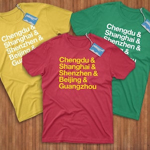 China Cities Shirt! Reppin&#39; Chengdu, Shanghai, Shenzhen, Beijing, & Guangzhou!