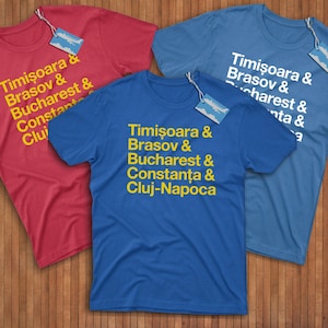Romania Cities Shirt! Reppin&#39; Timisoara, Brasov, Bucharest, Constanta, & Cluj-Napoca!