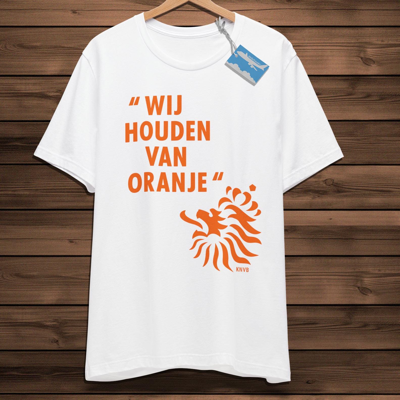 オランダサッカー「Wij Houden Van Oranje」シャツ！レトロなオランダ 