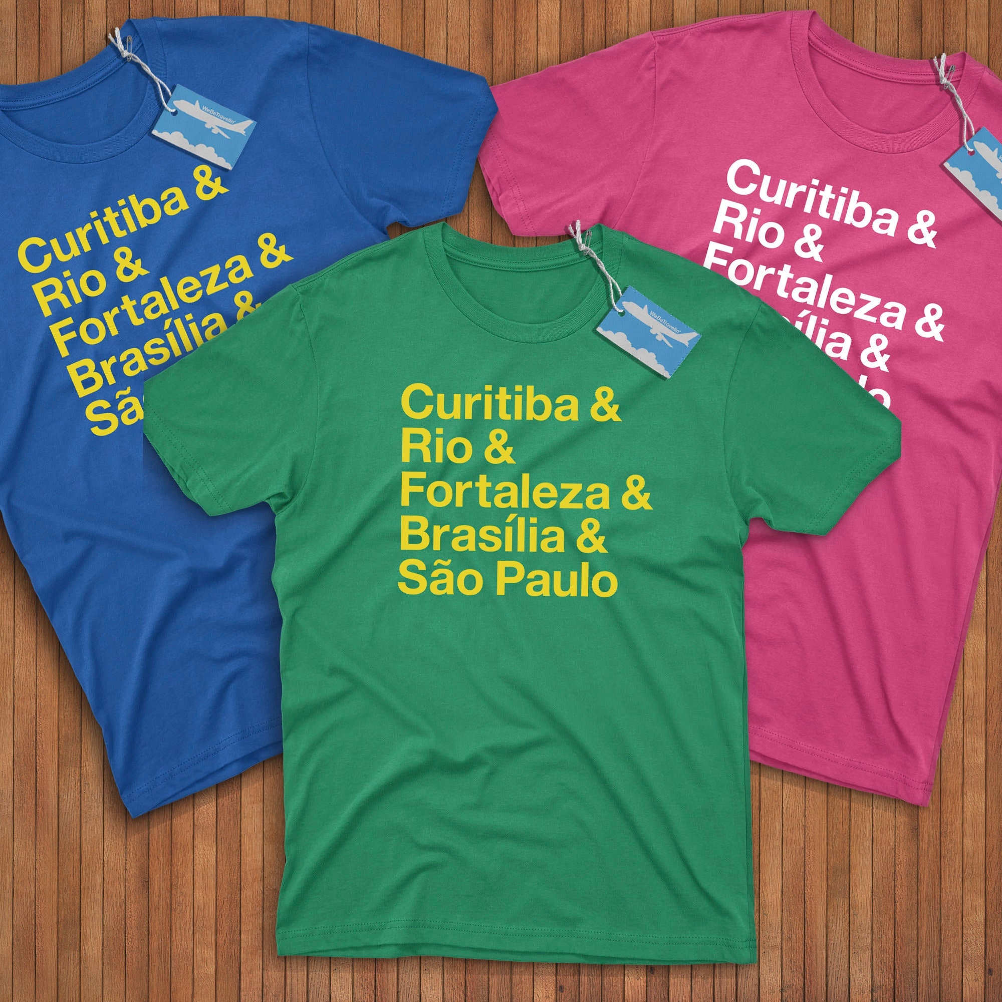 Maglia Brasile Cities! Reppin' Curitiba, Rio de Janeiro, Fortaleza, Brasilia e San Paolo!