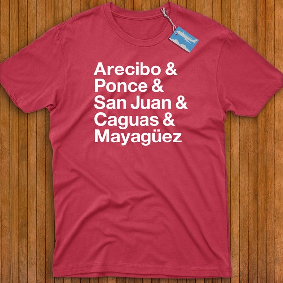 Camiseta de puerto rico ciudades Reppin Arecibo Ponce San Juan Caguas y Mayaguez Etsy Mexico