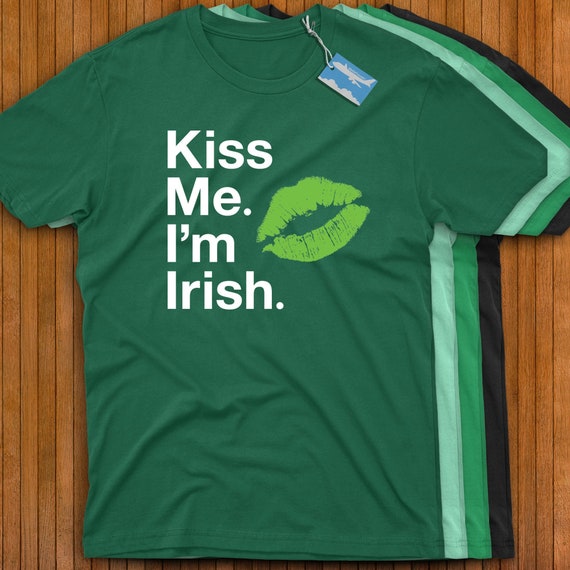 Kiss Me I'm Irish T Shirt Lips Shirt St Patricks Day T-Shirt Kiss Me I'm Irish T Shirt Lips Shirt St Patricks Day T-Shirt