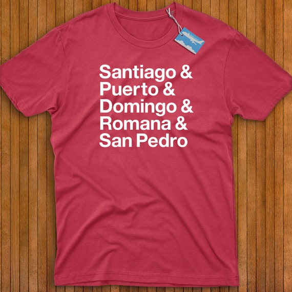 Camiseta ciudades de Republica Dominicana Reppin Santiago de los Caballeros Puerto Plata Santo Domingo La Romana y San Pedro de Macoris Etsy Mexico