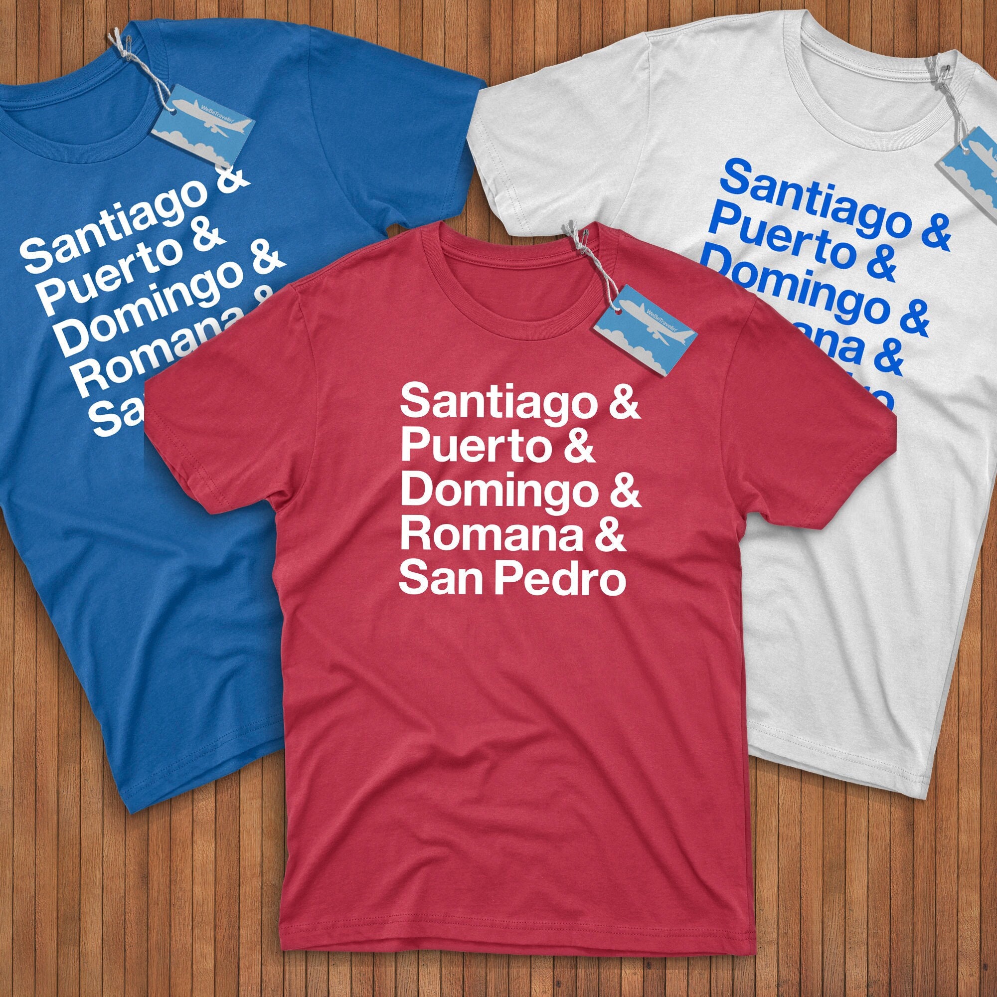 Camiseta ciudades de Republica Dominicana Reppin Santiago de los Caballeros Puerto Plata Santo Domingo La Romana y San Pedro de Macoris Etsy Mexico