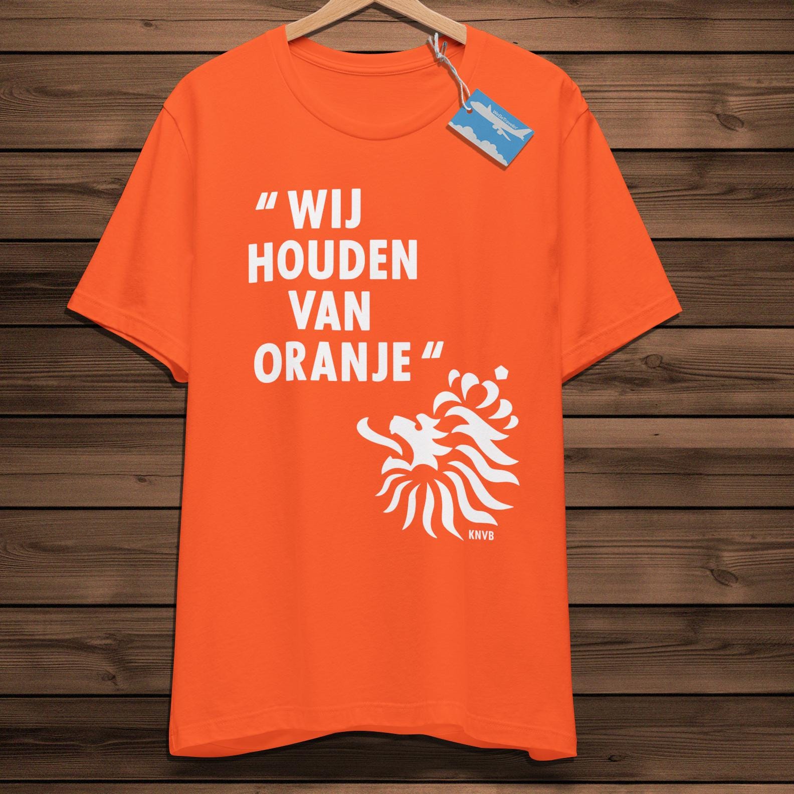オランダサッカー「Wij Houden Van Oranje」シャツ！レトロなオランダ 