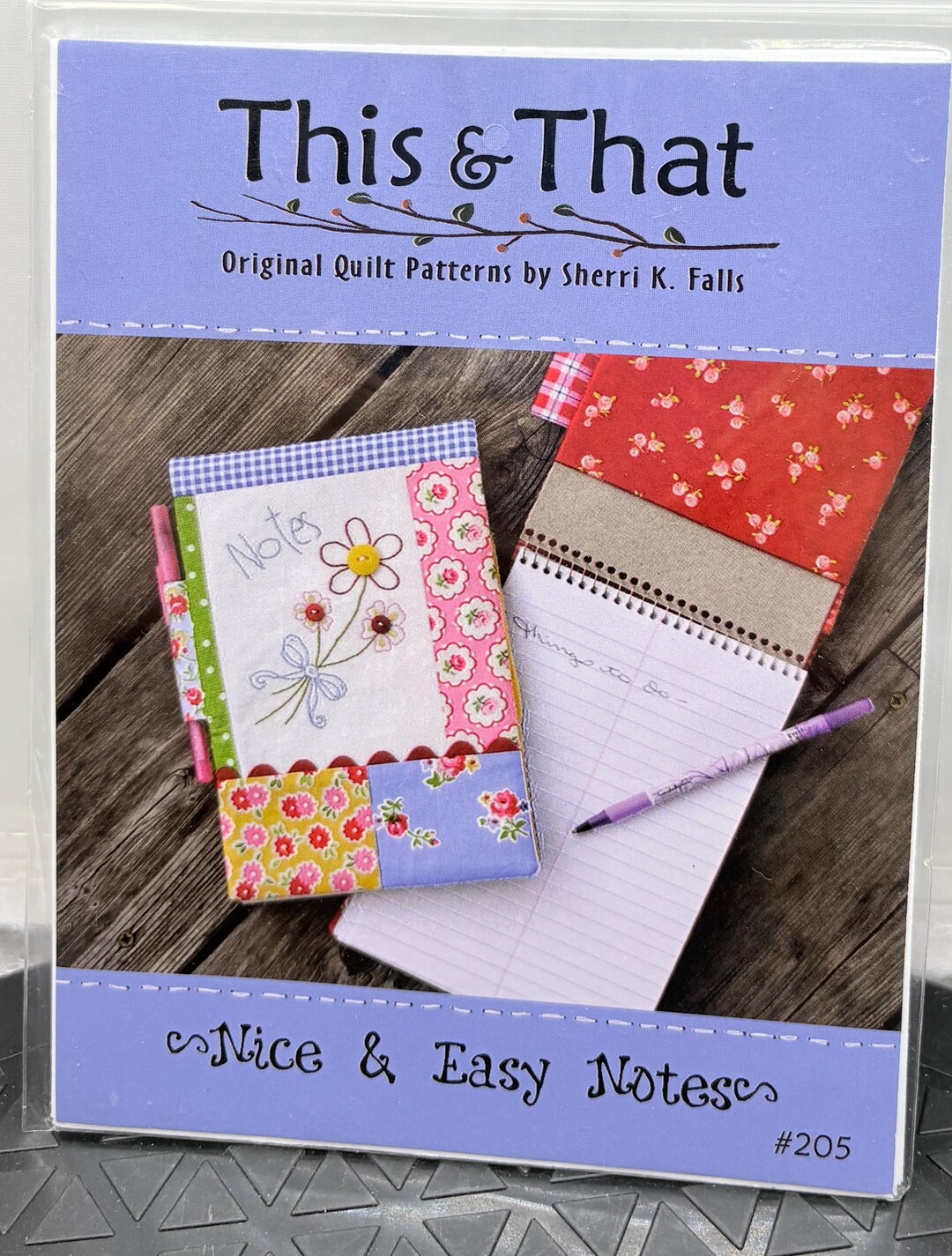 Covered Notepad Pattern This & That/ Nice and Easy Notes/notepad Fabric Cover Pattern - Etsy