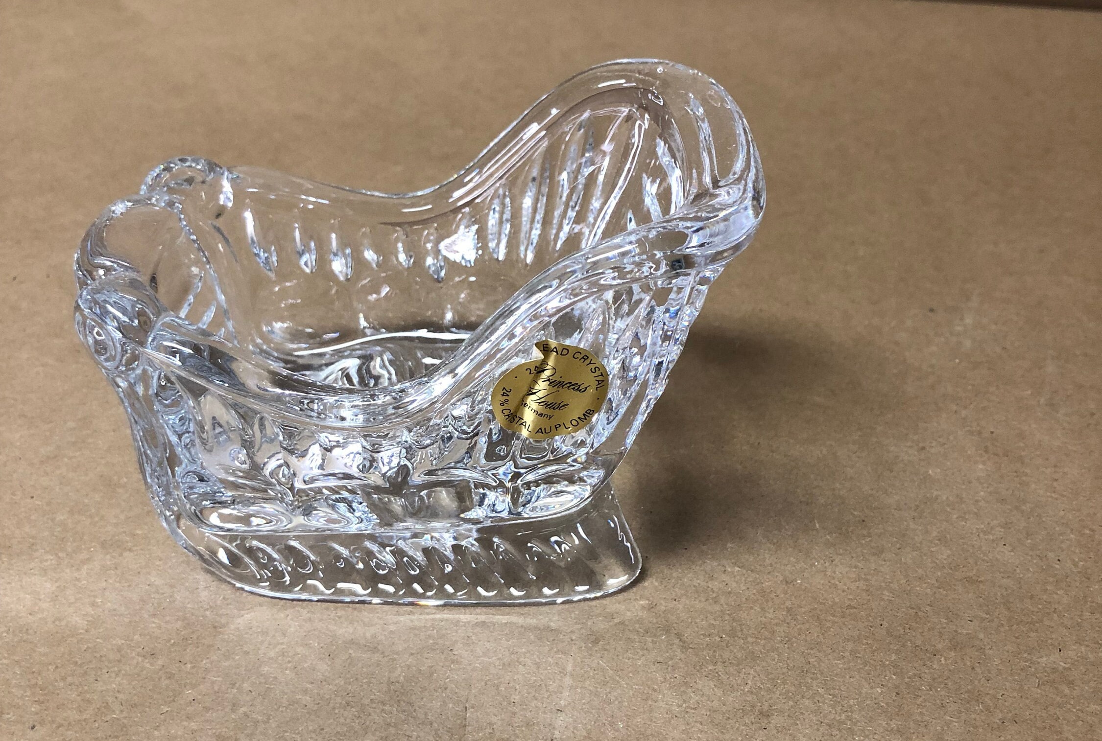 Cristal Aplomb/24%lead Crystal/princess House Crystal Sleigh