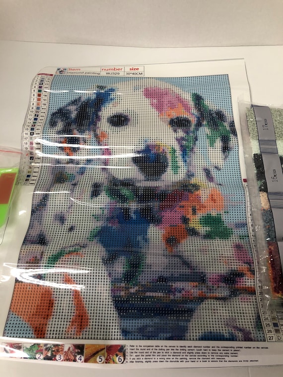 Colorful Dog Diamond Painting/ Diamond Painting Kit 