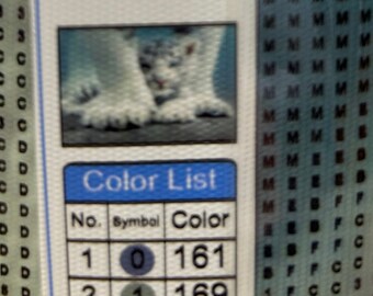 White tiger Diamond Painting Kit/QFMY081307/ Diamond Painting Kit