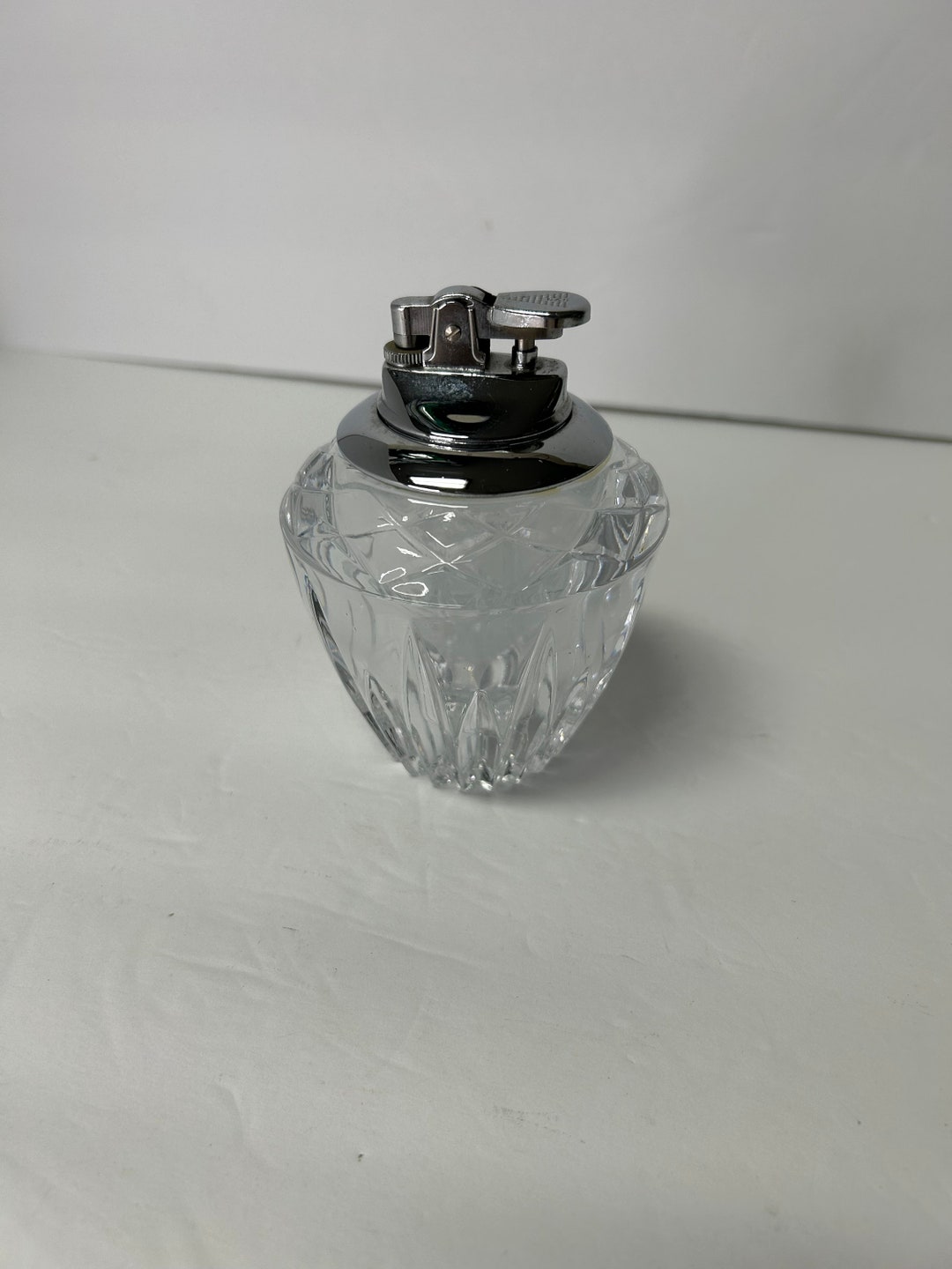 Princess House/ 24 Lead Crystal Table Top Lighter/ Crystal Lighter
