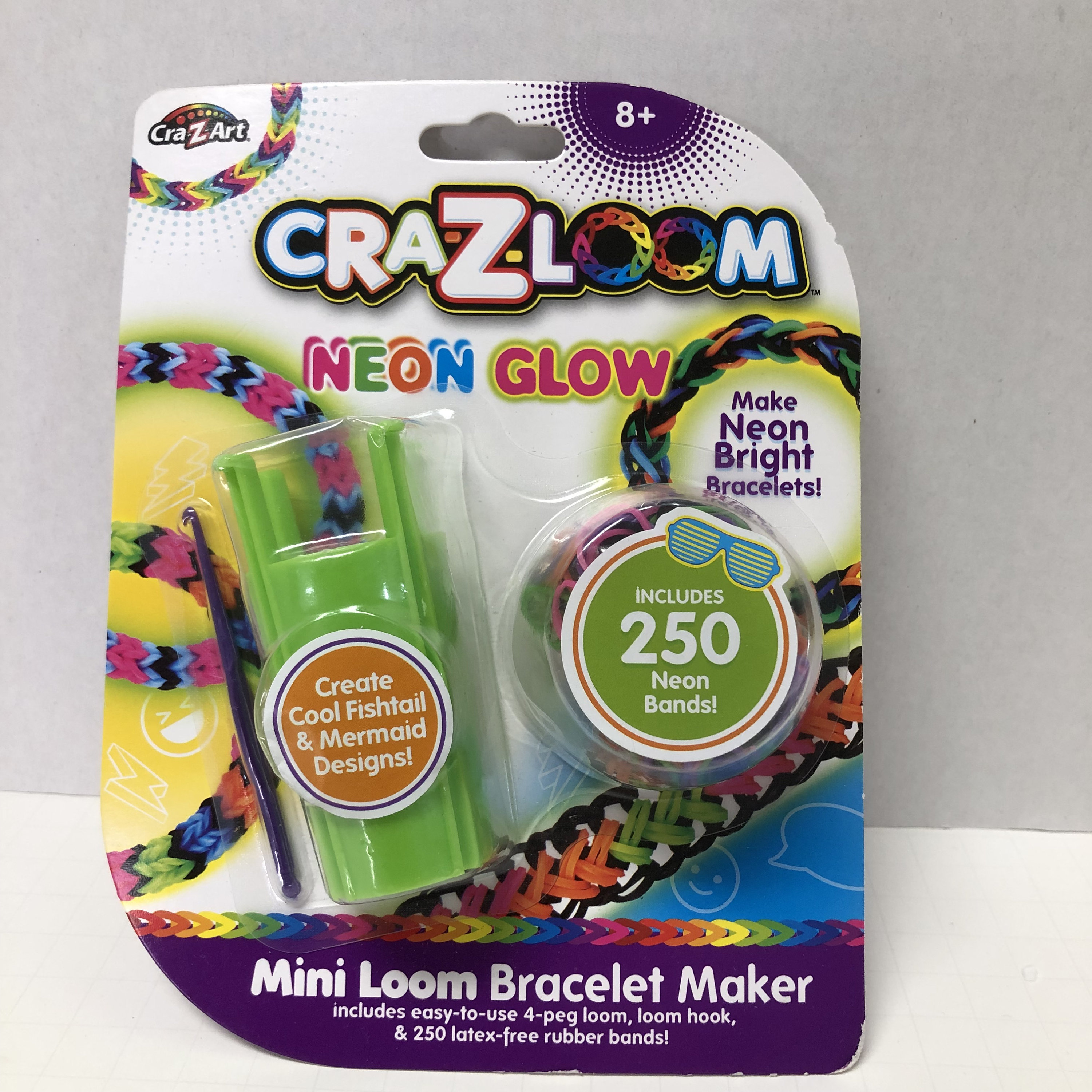 Cra-Z-Art Cra-Z-Loom Rubber Band Loom Kit-Unicorn And Neon Assortment  191284 - GettyCrafts