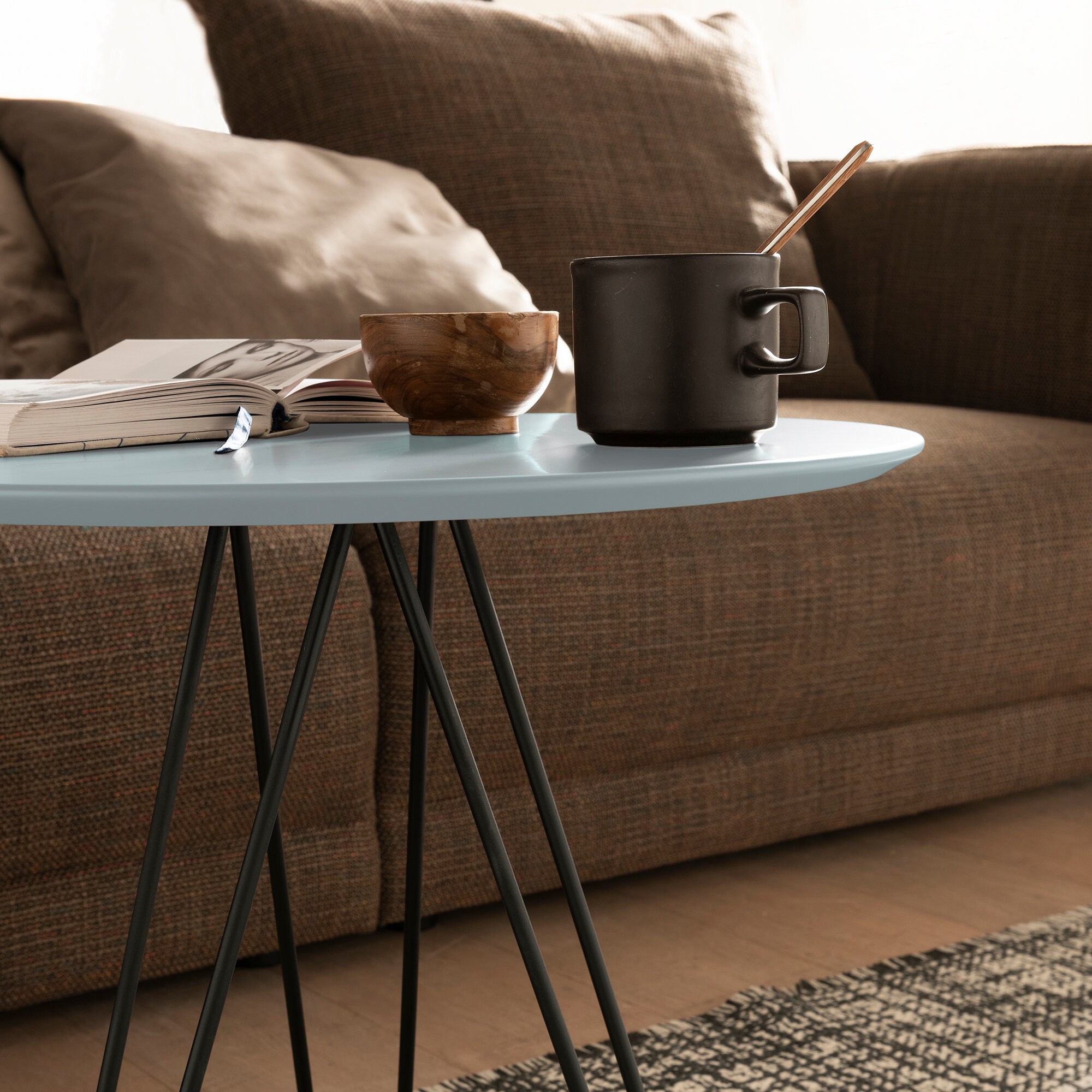 Living Room Furniture Coffee & End Tables DaisyDesignItalia Phlox-Crepe ... - Scandinavian Minimalist Unique Coffee Table