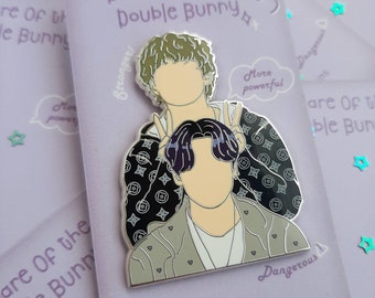 Beware of the Double Bunny Pin