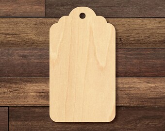 Scalloped Top Hang Tag, Sets of 25