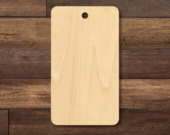 Rounded Rectangle Hang Tag, Sets of 25