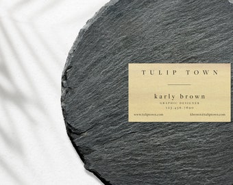 Simplistic Modern - Business Card Template • Printed + Customizable