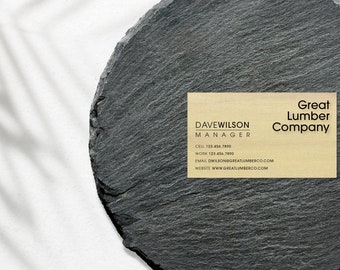 Clean Modern - Business Card Template • Printed + Customizable