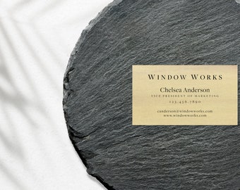 Minimalist Modern - Business Card Template • Printed + Customizable