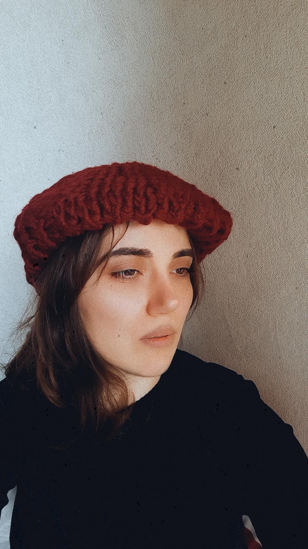 Women's Hat Elegant Winter Hat Chunky Knit Hat Handmade Etsy