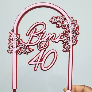 Personalized Birthday Cake Topper | Layered Cake Topper | Personalized Cake Topper |Acrylic Cake Topper | Wedding Cake Topper | Cake Topper