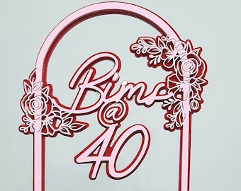 Personalized Birthday Cake Topper | Layered Cake Topper | Personalized Cake Topper |Acrylic Cake Topper | Wedding Cake Topper | Cake Topper