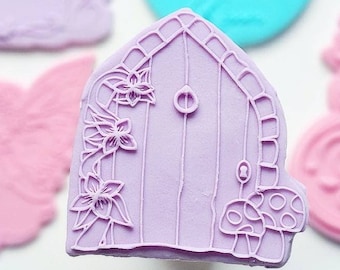 Fairy Door Cookie Embosser| Cookie-embosser| Cupcake-embosser| Fee Fondant Cookie Stempel | Fondant Koekje Embosser| Cookie-debosser
