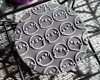 Ghost Pattern Cookie Stamp | Halloween Cookie Stamp| Fondant Stamp| Fondant Cookie Embosser| Cupcake Embosser| Cookie Stamp| Cookie Debosser