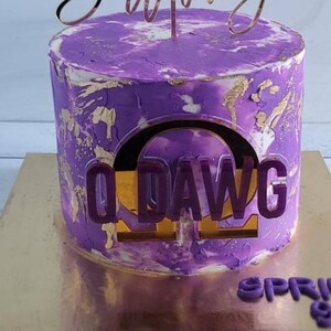 Sorority Kuchen Anhänger| QDAWG Cake Topper| Acryl kuchen charm| Acryl Cake Topper| Spiegel Kuchen Charm