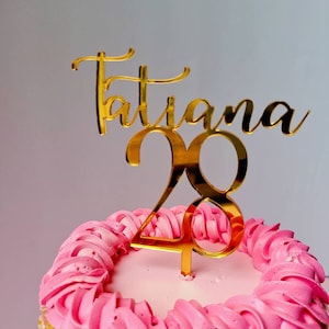 Custom Name Cake Topper | Cake Topper | Name Number Cake Topper| Personalized Cake Topper| Birthday Cake Topper| Wedding Cake Topper
