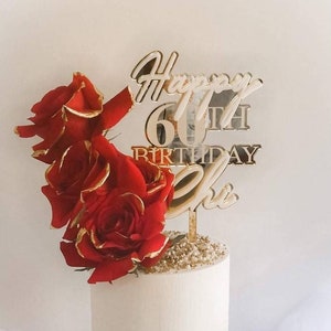 Acrylic Cake Topper| Birthday Cake Topper| Layered Cake Topper| Custom Layered Cake Topper| Personalized Cake Topper | Decorating Supplies