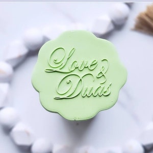 Love and Duas | Eid Mubarak Embosser Cutter | Ramadan Mubarak Cookie Cutter | Eid Fondant Embosser | Cupcake Embosser | Fondant Stamp