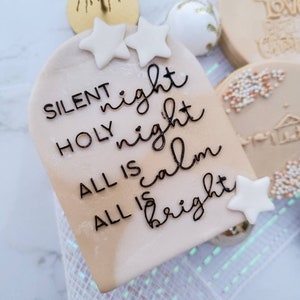 Christmas Fondant Stamp |Christmas Nativity Fondant Stamp| Cupcake Embosser| Fondant Embosser| Cookie Debosser| Cookie Stamp| Reverse Stamp