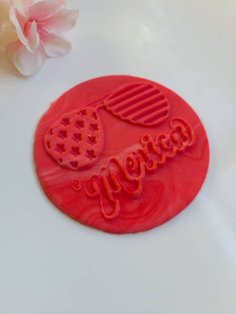 USA Sunglasses Cookie Stamp| Cookie Embosser| Fondant Cookie Stamp| Fondant Embosser| Independence Cookie Stamp| Custom Cookie Embosser