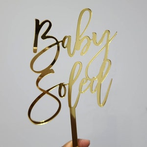 Personalized Cake Topper | Name Cake Topper| Mirror Cake Topper| Age Cake Topper | Birthday Cake Topper| Cake Topper