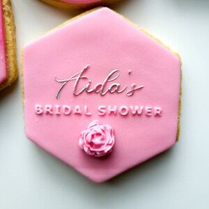 Bridal Shower Fondant Stamp| Bridal Fondant Stamp| Cookie Embosser| Fondant Embosser| Cookie Debosser| Cookie Stamp| Custom Bridal Embosser