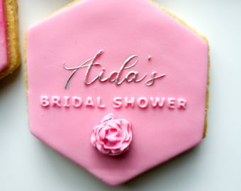 Bridal Shower Fondant Stamp| Bridal Fondant Stamp| Cookie Embosser| Fondant Embosser| Cookie Debosser| Cookie Stamp| Custom Bridal Embosser