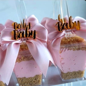 Cheesecake Shooters Gem |Acryl edelstenen| Acrylschieters juweeltje| Acryl Cheesecake Shooters-edelstenen| Acryl spiegel cupcake topper | Set van 12