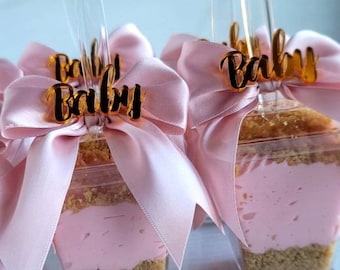 Cheesecake Shooters Gem |Acrylic Gems| Acrylic Shooters Gem| Acrylic Cheesecake Shooters Gems| Acrylic Mirrior Cupcake Topper | Set of 12