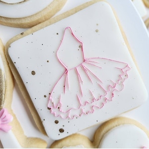 Bride Dress Embosser| Wedding Cookie Debosser| Cookie Embosser| Fondant Stamp| Fondant Cookie Embosser| Cupcake Embosser|Cookie Stamp