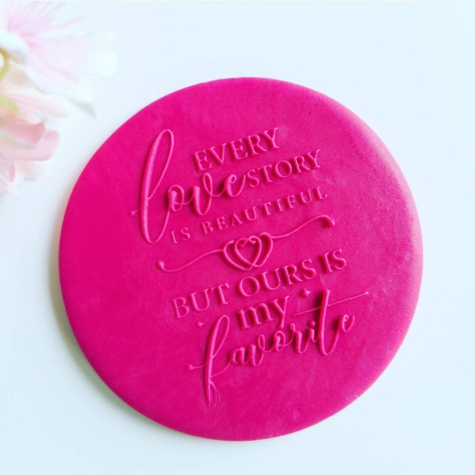 Love Cookie Embosser Wedding Stamp Cookie Embosser Cookie Etsy