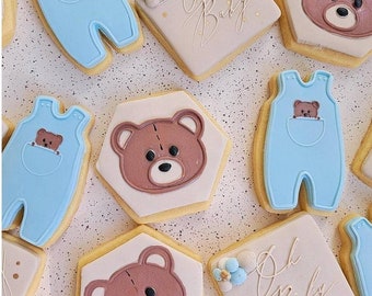 We can bearly wait Embosser| Bear Baby Shower Cookie Stamp| Cookie Embosser| Baby Embosser Stamp| Fondant Cookie Stamp| Bear Cookie Cutter