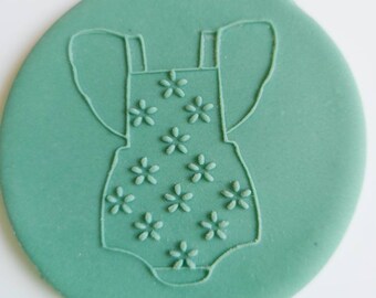 Baby Romper Cookie Embosser | Baby Shower Cookie Embosser | fondant Stamp| Gender Reveal Cookie Stamp | Cookie Embosser | Cupcake Embosser