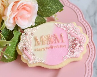 Glad mors dag fondantprägling | Mors dag fondantstämpel | Cupcakeprägling | Fondantprägling | Kakprägling | Omvänd stämpel | Kaka