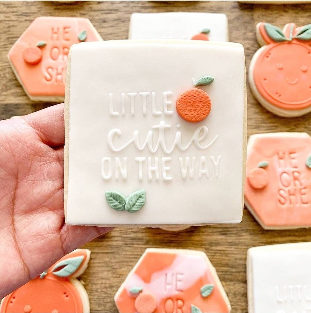 Little Cutie Embosser Stamp Cookies Cupcakes Cookie Embosser cookie Stamp Fondant Embosser Stamp