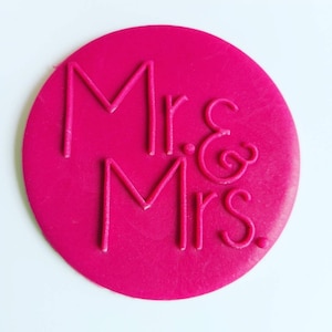 Mr and Mrs Embosser| Cupcake Embosser Stamp| Wedding Embosser| Fondant Stamp| Cookie Embosser| Wedding Debosser| Wedding Stamp| Cookie Stamp