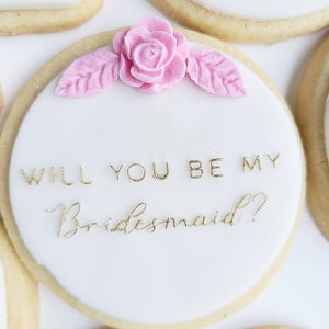 Bridesmaid Proposal Stamp Fondant Stamp| Bridal Fondant Stamp| Cookie Embosser| Fondant Embosser| Cookie Debosser| Cookie Stamp|Bachelorette